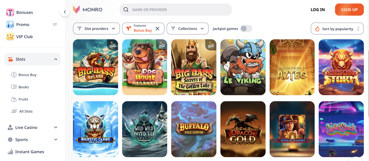 Monro Slots Games