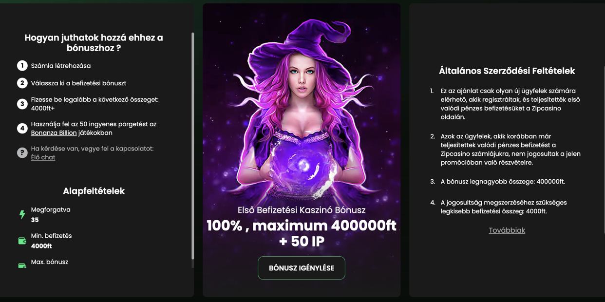 Zip Casino Bonuses
