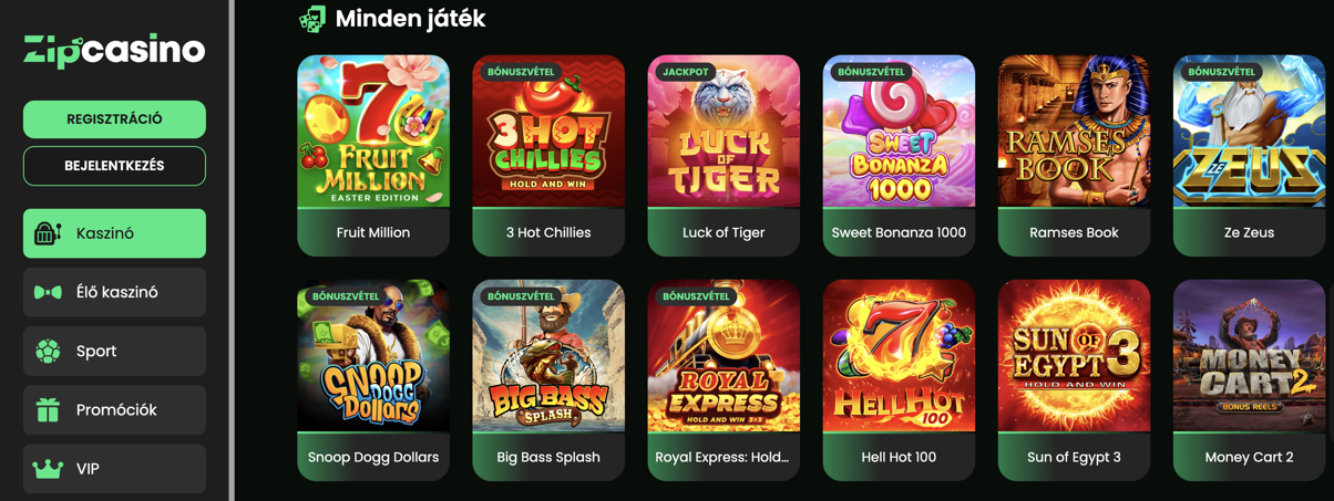 Zip Casino Slots with Bonus