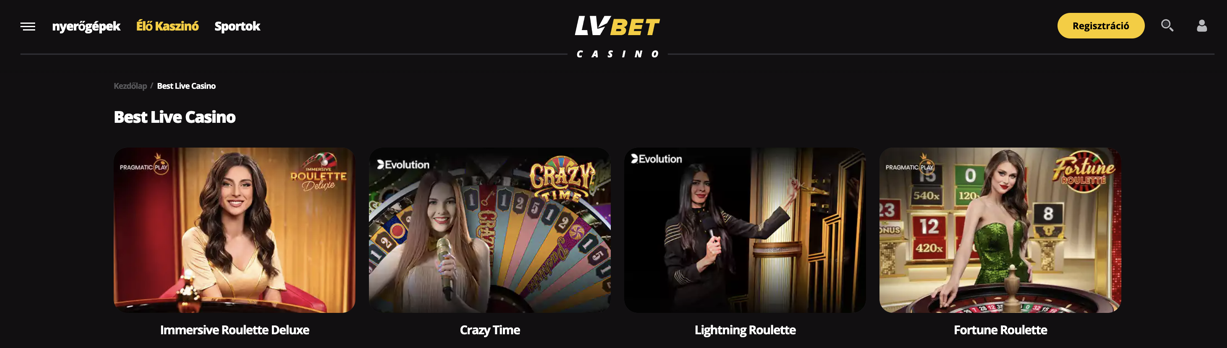 LvBet Live Casino
