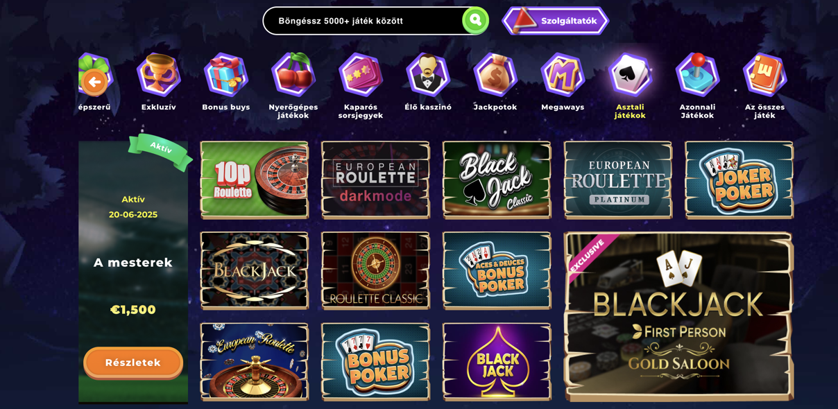 Wazamba Table Games
