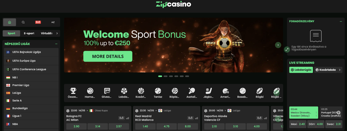 Zip Casino Sport