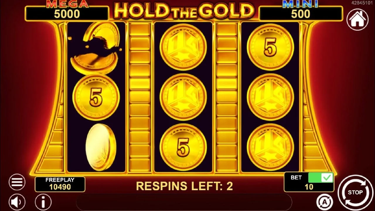 Cash the gold slot