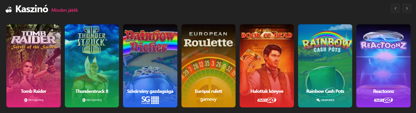 Onyx Casino Slots Games