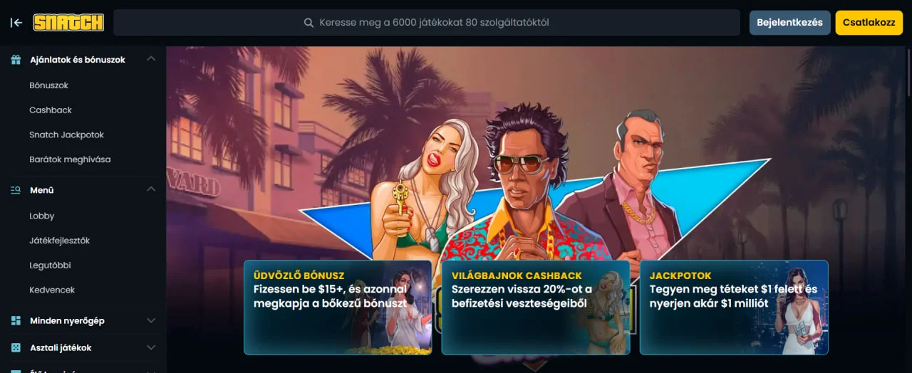 Snatch Main Page